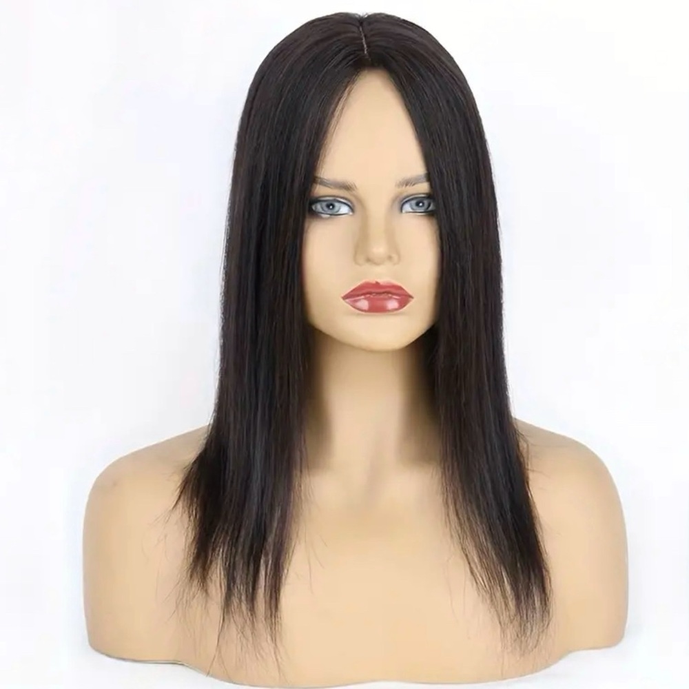 topper toupee woman virgin human hair natural scalp extensions 5x6” Natural scal